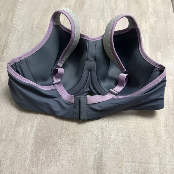 Panache Sports Bra Women's Size‎ 38C Grey Purple Convertible Straps Style #5021 - Picture 2 of 7